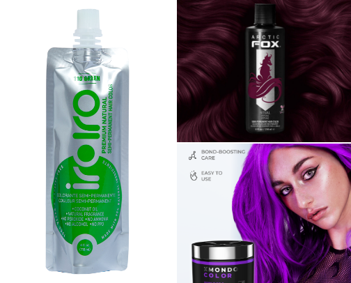 Hair dye cover photo collage