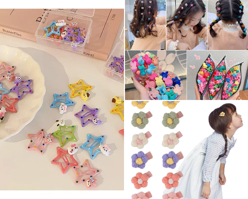 Cute Hairpins For Kids Girl cover photo collage