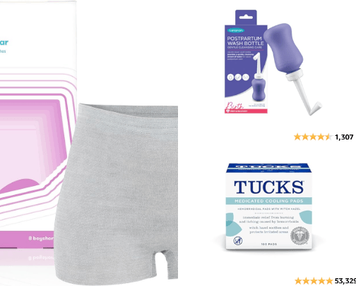 postpartum things cover photo collage