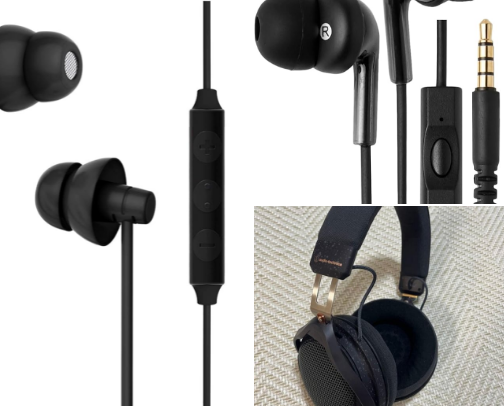 Good Quality Extra Auricular Earphones with Mic cover photo collage