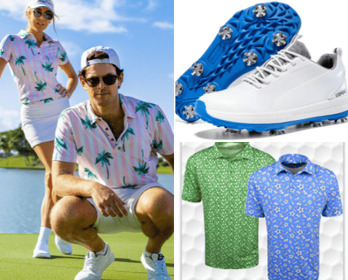 MEN'S GOLF CLOTHES cover photo collage