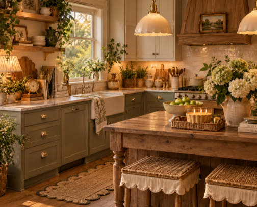 Cozy Cottagecore Kitchen cover photo collage