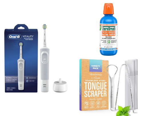 my favorite dental hygiene products cover photo collage