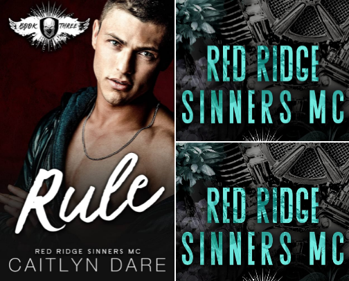 Read Now - Rule: A Dark MC Romance (Red Ridge Sinners MC Book 3) companions cover photo collage