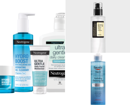 Favorite skincare products 😍 cover photo collage