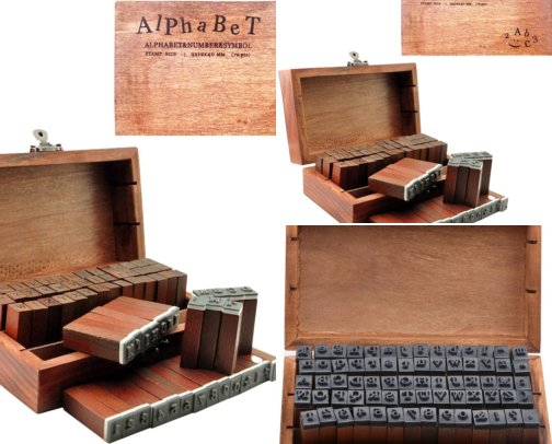 Get Free - UCEC 70pcs Alphabet Stamps for Clay, Rubber Letter Stamps for Crafting, Wooden Letter Number and Symbol Stamp Set for Scrapbooking Supplies DIY Craft Card Making for creative crafters cover photo collage
