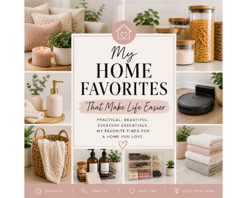 My Home Favorites That Make Life Easier cover photo collage