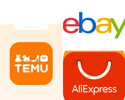 Online stores cover photo collage