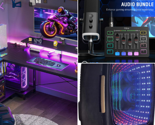 🎮 Ultimate Gaming Setup Essentials ! cover photo collage