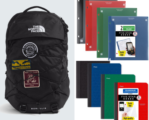 whats in my backpack this school year cover photo collage