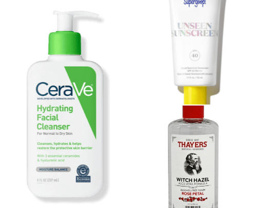 Skincare & Haircare Routine cover photo collage
