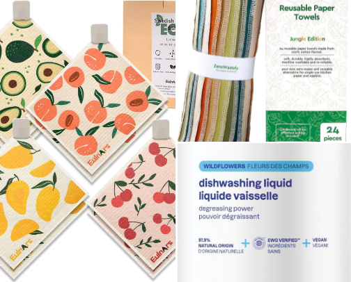 Things in my low tox kitchen cover photo collage