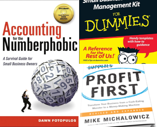 📚 Accounting Books for Small Businesses & Entrepreneurs cover photo collage