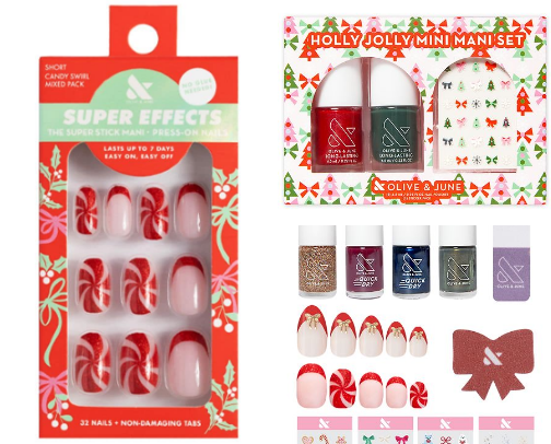 Christmas nails 💅 cover photo collage