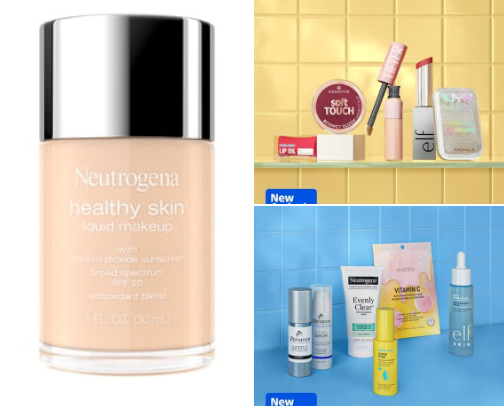 Cosmetics and beauty cover photo collage