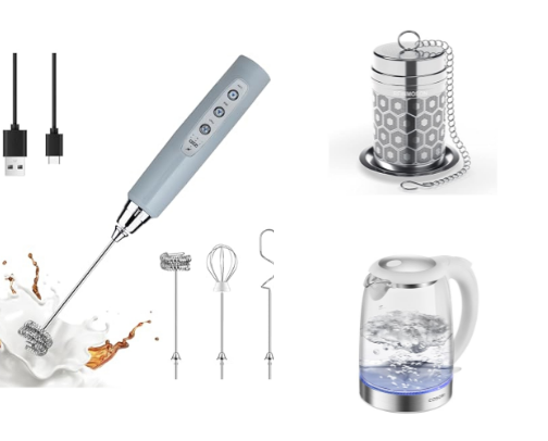 Sip Happens: Coffee & Tea Essentials cover photo collage