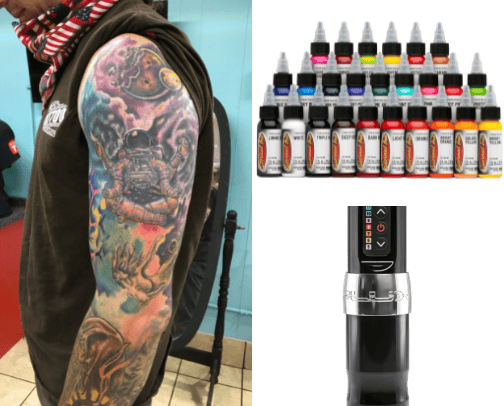 Tattoo cover photo collage