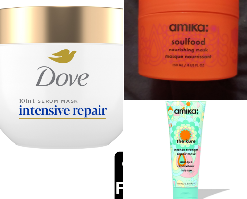 Hair masks cover photo collage