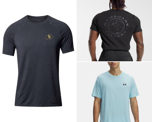 Gym Shirts That Don't Show Sweat for Guys Who Hate Clingy Tees cover photo collage