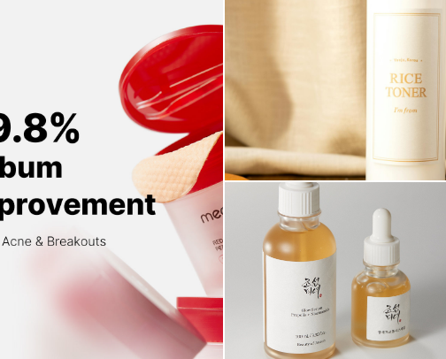 Skincare MUST-HAVES for combination skin!! 𖦹 ׂ 𓈒 ⋆ ۪ cover photo collage