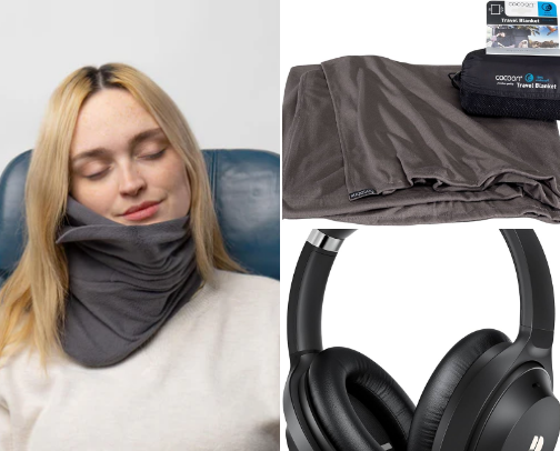 Airplane travel must haves cover photo collage