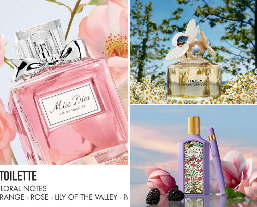 🌸 scent obsessions – my favorite fragrances 🌸 cover photo collage