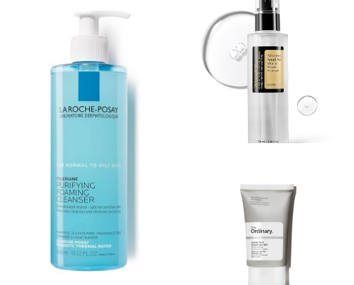 morning skincare routine 🧴 cover photo collage