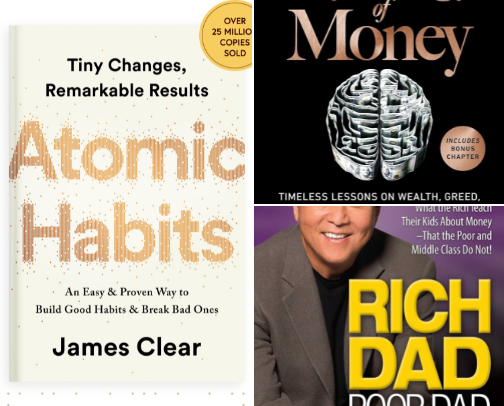Books That Will Force You to Become Wealthy (Start Reading Today) cover photo collage