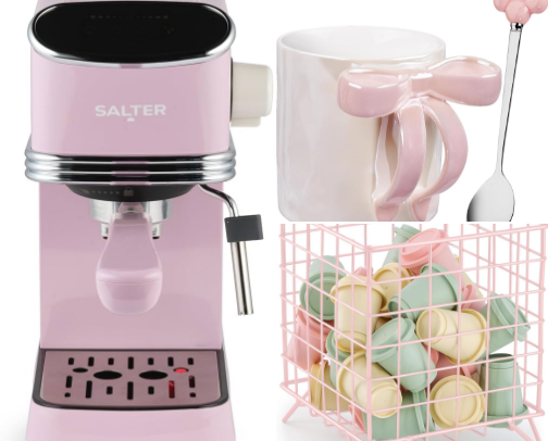 Coffee Station - Pretty In Pink cover photo collage