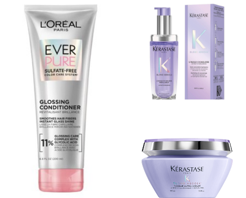 My favorite blonde hair care cover photo collage