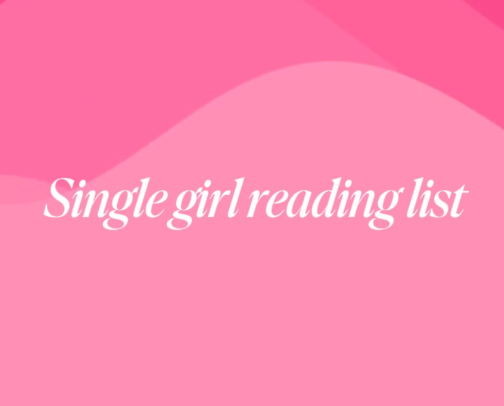 Single girl reading list cover photo collage