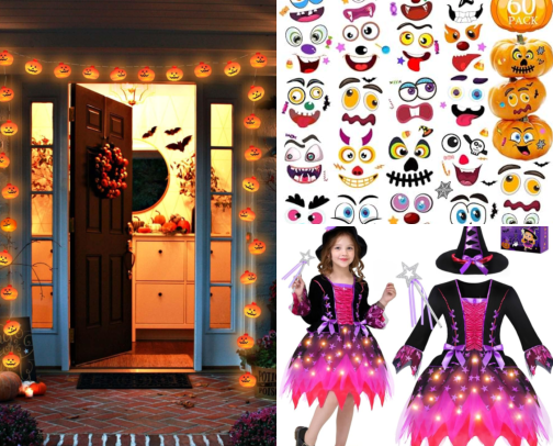 Halloween Favourites: Decor, Costumes & Spooky Fun for Families cover photo collage