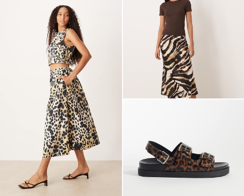 The animal print summer edit cover photo collage