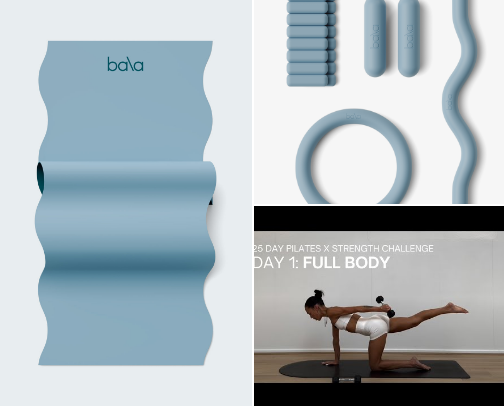 At-Home Workouts (Pilates, Strength, & Low-Impact Movement) cover photo collage