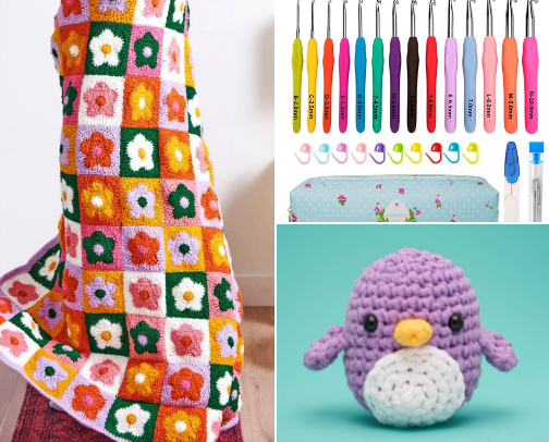 Yarn & Crocheting Things cover photo collage