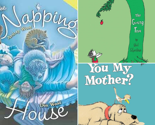 Children's books cover photo collage