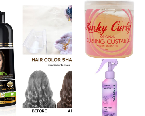 Safe Hair products cover photo collage