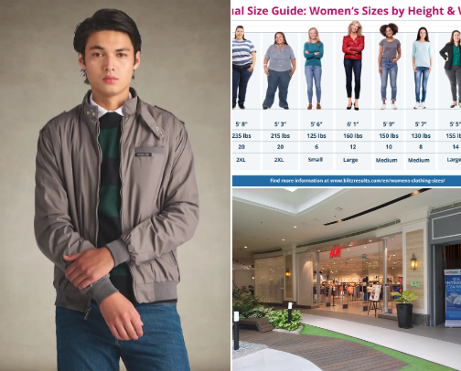 H&M pH fashions style clothes collection cover photo collage