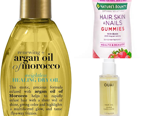 Healthy hair favorites cover photo collage