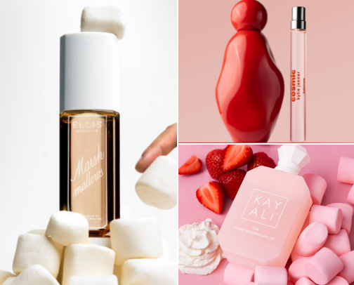 Perfumes I’m OBSSESED with!!🫧🍰🌺🍦✨ cover photo collage