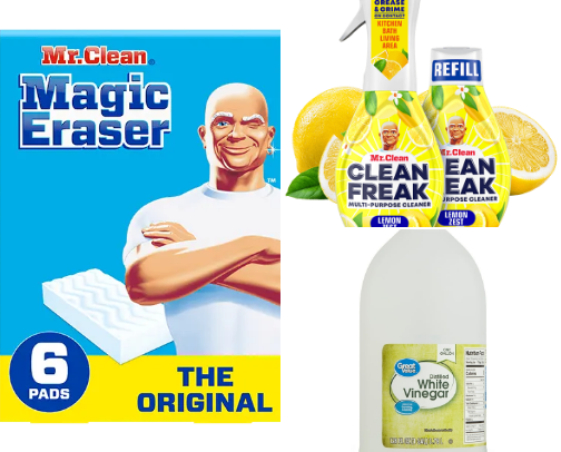Cleaning products I can't live without cover photo collage