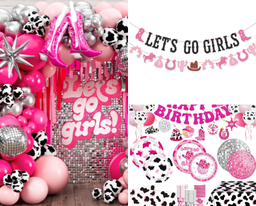 Cowgirl party cover photo collage