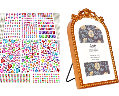 Whimsy gem stickers cover photo collage