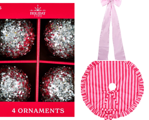 Girly Glam Christmas Tree 🎄 🩷✨ cover photo collage