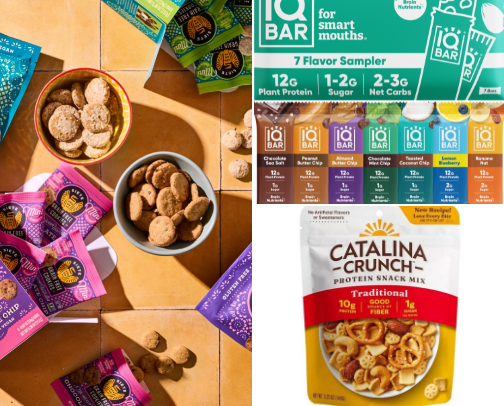 Healthy snacks cover photo collage