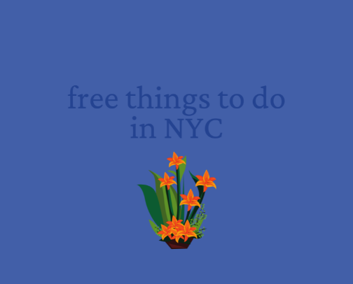 free things to do in nyc cover photo collage
