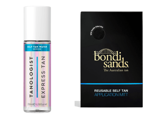 Tanning cover photo collage