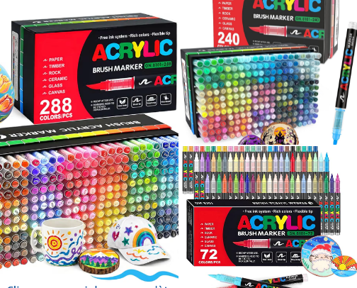 Feutres acryliques (peinture) cover photo collage