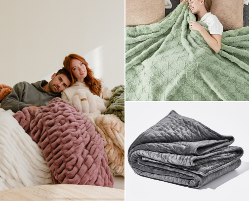Blankets make me happy cover photo collage