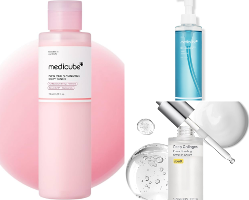 My VERY extra K Beauty Skincare routine... cover photo collage